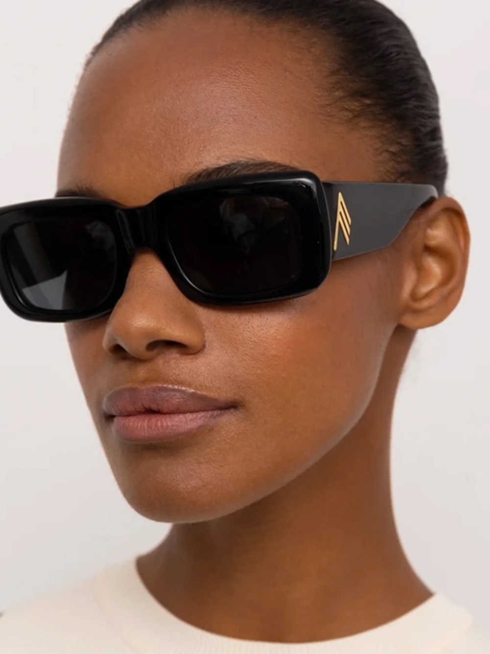The Attico x Linda Farrow chunky square frame Marfa sunglasses